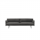 Muuto Outline Sofa - Grey Leather