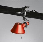 Artemide Tolomeo Pinza Light with clip-on Micro Red 