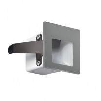 Light Attack Step LED Recessed Wall Light - Grey