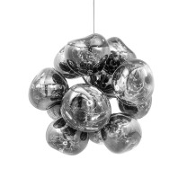Tom Dixon Melt LED Burst Chandelier - Silver