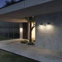Panzeri Venexia Outdoor LED Wall Light Corten