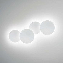 Grouping of Vibia Puck LED Wall Art
