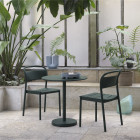 Dark Green Muuto Linear Steel Café Table
