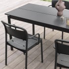 Black Muuto Linear Steel Table