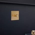 Brass Buster and Punch 1G Dimmer Switch