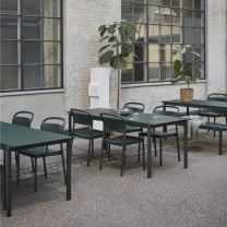 Dark Green Muuto Linear Steel Table