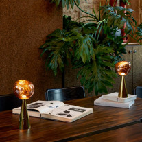 Tom Dixon Melt Portable LED Lamp - Gold in Office