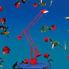 Artemide Tizio Red Table Lamp