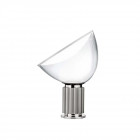 Flos Taccia LED Table Lamp Large Silver Glass Diffuser