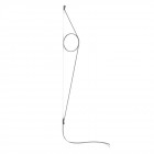 Flos Wirering LED Wall Light Grey Cable Grey Ring