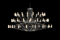 Moooi Coppelia Suspended LED Chandelier Large Stainless Steel