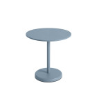 Muuto Linear Steel Café Table Round Pale Blue