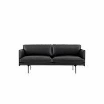 Muuto Outline Sofa - Black Leather