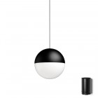 Flos String Light Sphere LED Pendant Black Floor Switch