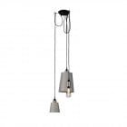 Buster + Punch Hooked 3.0 Mix Chandelier - Stone & Steel