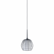 Diesel Living with Lodes Cage Pendant Small Black Cage/White Diffuser