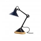 DCW éditions Lampe Gras Nº207 Table Lamp Blue Shade