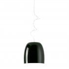 Prandina Notte Glass Pendant S5 Glossy Black/White Inside