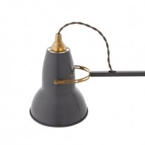 Anglepoise Original 1227 Brass Desk Lamp Elephant Grey