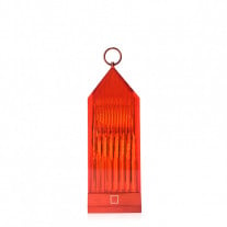 Kartell Lantern LED Portable Table Lamp Red