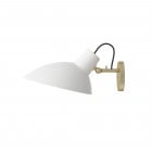 Astep VV Cinquanta Wall Light White/Brass without Switch