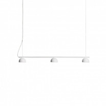Northern Blush Rail LED Pendant Light 3 White