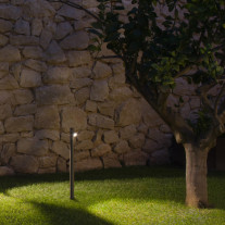 Vibia Bamboo Surface LED Outdoor Floor Lamp - 4800 in Oxide