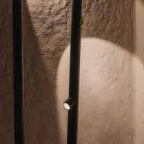 Close Up of Vibia Bamboo Double LED Outdoor Floor Lamp