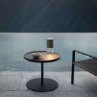 Luceplan Nui Mini LED Outdoor Portable Table Lamp Greige 