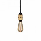 Buster + Punch Hooked 1.0 Nude Pendant - Brass with Gold Bulb
