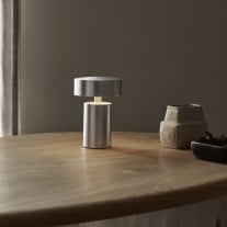 Audo Copenhagen Column Portable Table Lamp Aluminium