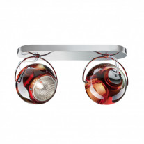 Fabbian Beluga Double Ceiling/Wall Light - Red