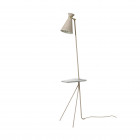 Warm Nordic Cone Floor Lamp with Table Pure Cashmere with Marble Table