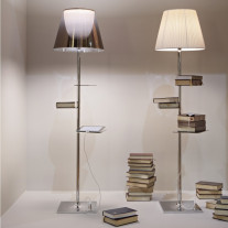 Flos Bibliotheque Nationale Floor Lamp Smoke and Fabric