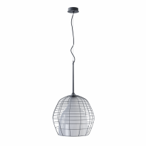 Diesel Living with Lodes Cage Pendant Large Black Cage/White Diffuser