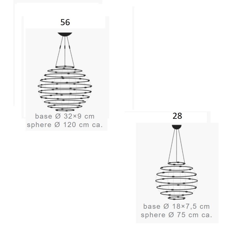 Catellani & Smith Petits Bijoux LED Pendant Light Specification 