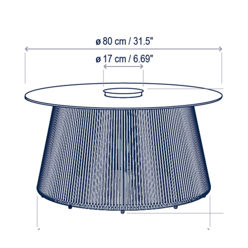 Specification Image for Bover Nit 80/R Outdoor LED Lamp