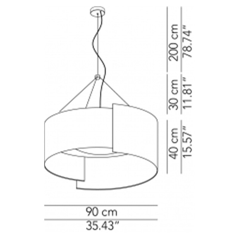 Specification Image for Modoluce Alco LED Suspension