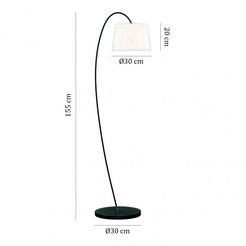 Specification image for Le Klint Snowdrop 320 Floor Lamp