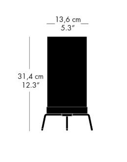 Specification image for Fritz Hansen PM-02 Planner Table Lamp