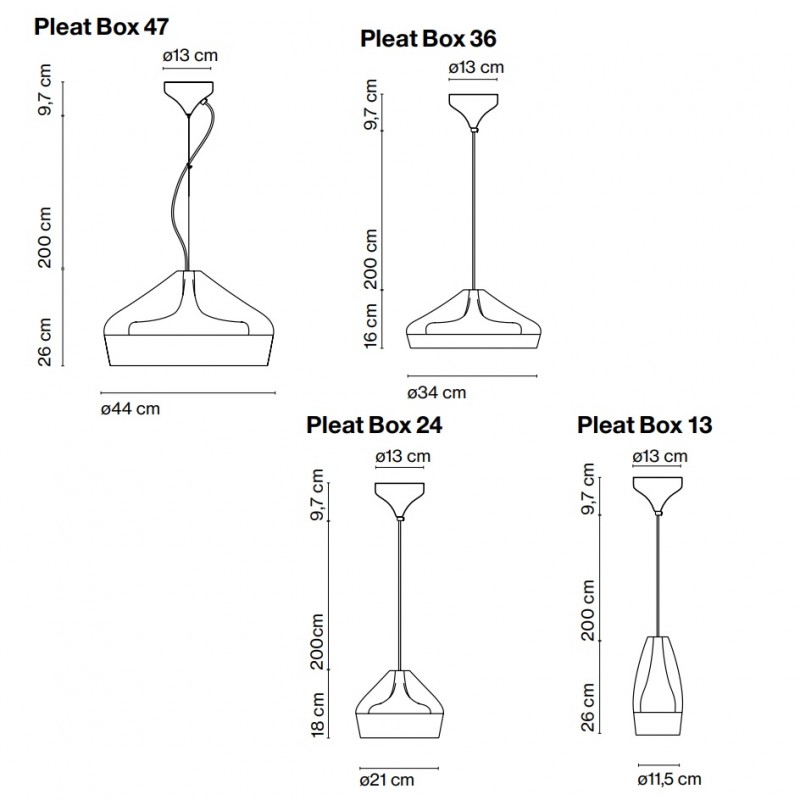 Marset Pleat Box LED Pendant Light Specification 