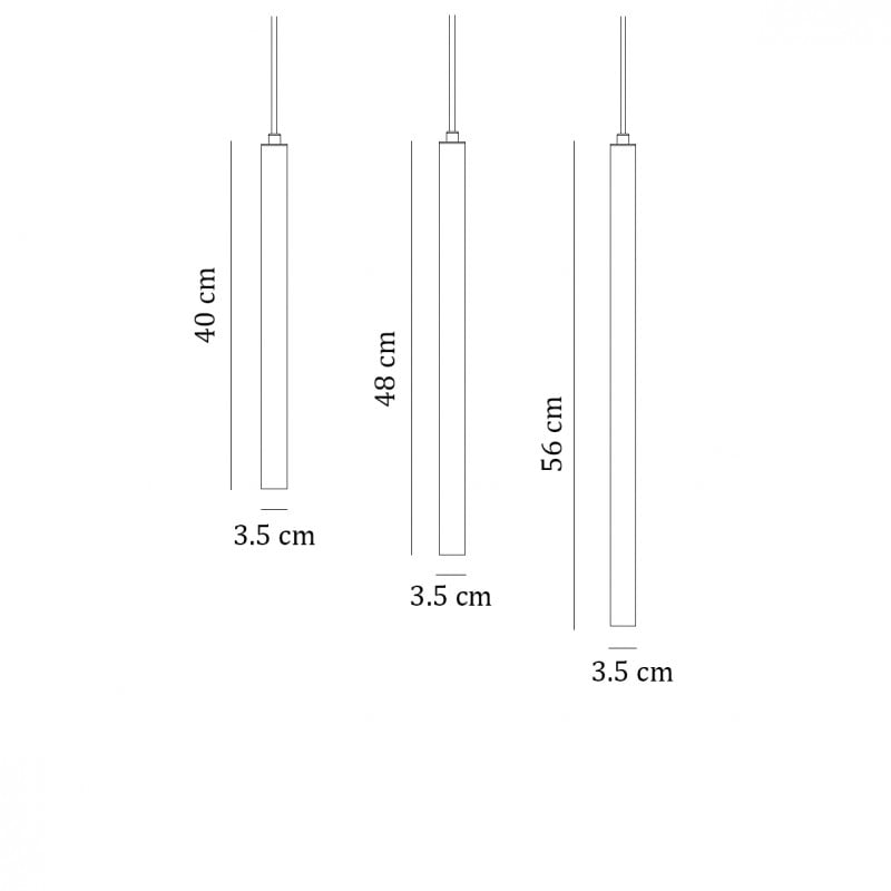 Specification image for NORR11 Pipe LED Pendant