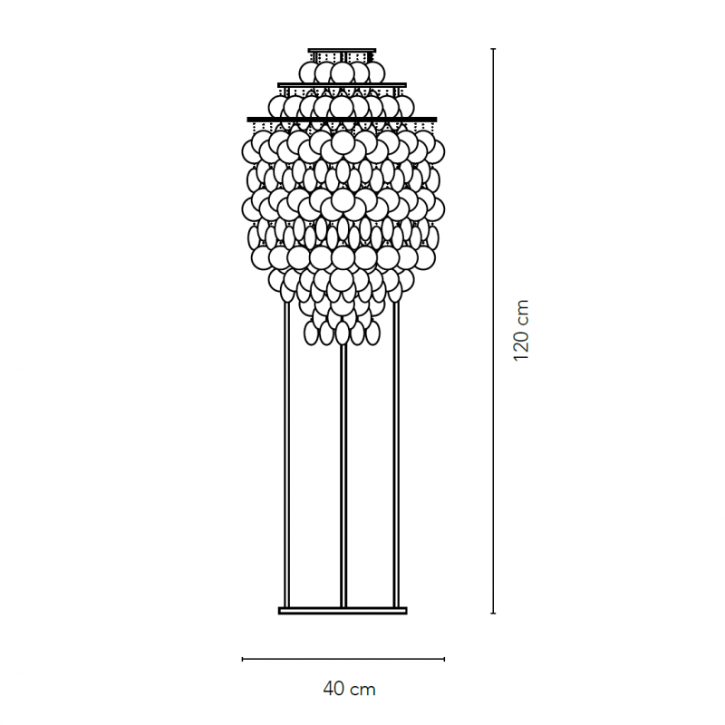 Specification image for Verpan Fun-1STM Floor Lamp