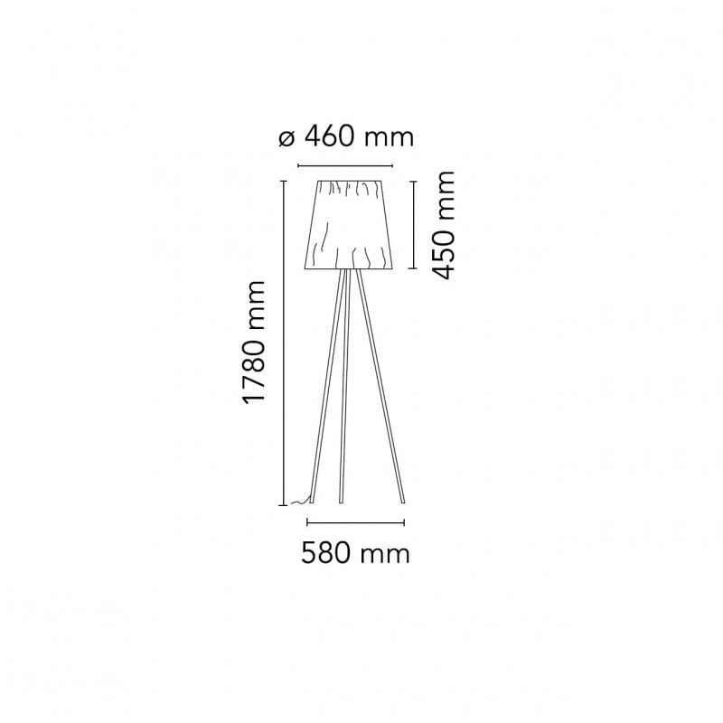 Specification image for Flos Rosy Angelis Floor Lamp