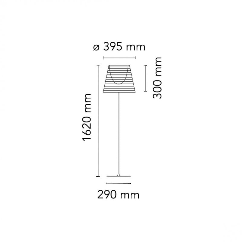 Specification image for Flos KTribe F2 Floor Lamp