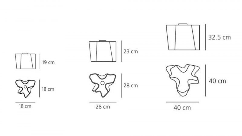 Specification image for Artemide Logico Ceiling Light