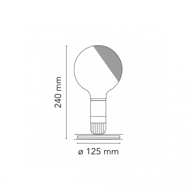 Specification image for Flos Lampadina Table Lamp