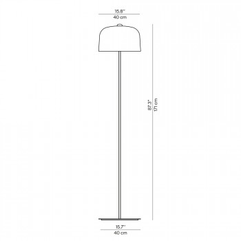 Specification image for Luceplan Zile Floor Lamp