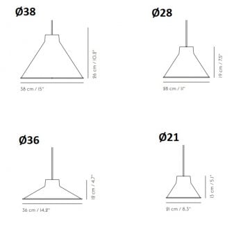 Specification Image for Muuto Top Pendant Light