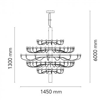 Specification Image for Flos 2097/75 Chandelier